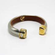 OLYMPIC SERIES - Silver Leather Cuff Bracelet