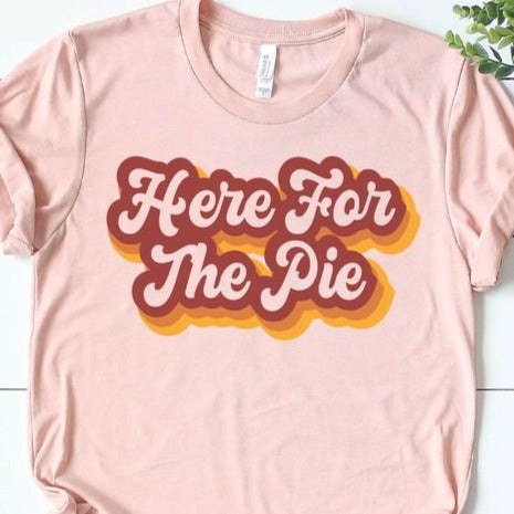 Here For The Pie Vintage Graphic Tee