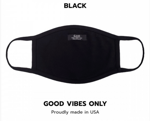 GOOD VIBES ONLY FACE MASK