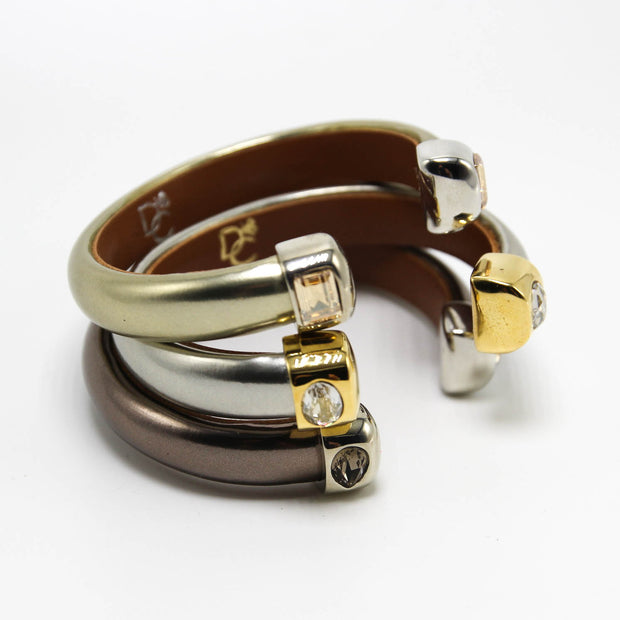 OLYMPIC SERIES - Bronze Leather Cuff Bracelet